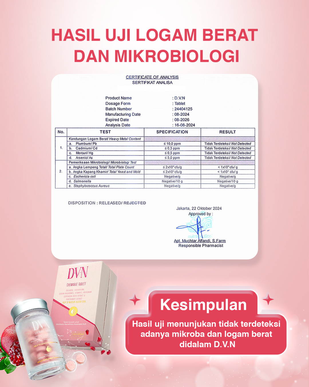 Sertifikat logam dvn